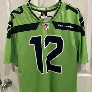 Seattle Seahawks color rush jersey